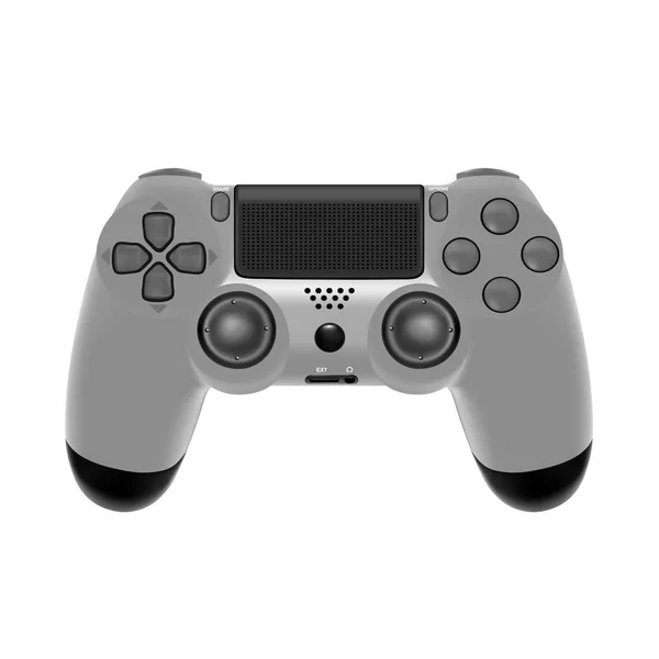 Gamepad Para Juego Consola Controlador Juego Aislado Sobre Fondo Blanco — Vector de stock