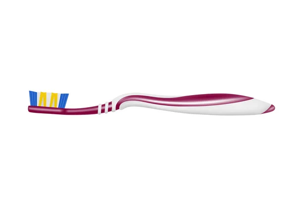 Οδοντόβουρτσα Στο Διάνυσμα Άσπρο Φόντο Vector Εικονογράφηση Μιας Οδοντόβουρτσας Ανέρχεται — Διανυσματικό Αρχείο