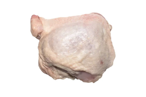 白い背景に生の新鮮な鶏もも肉 — ストック写真