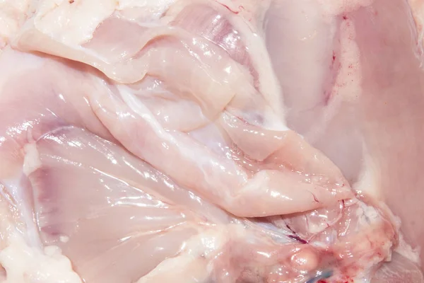 Texture of raw chicken fillet.Background raw chicken.
