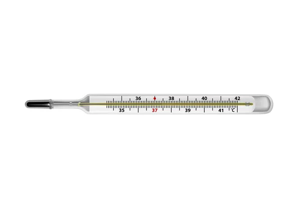 Thermometer Zur Messung Der Körpertemperatur Einem Vektor Thermometer Medizinische Vektorillustration — Stockvektor