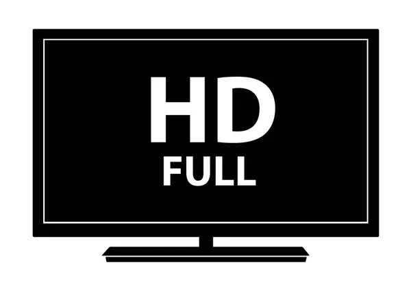 Λογότυπο Τηλεόραση Lcd Διανυσματική Λευκό Φόντο — Διανυσματικό Αρχείο