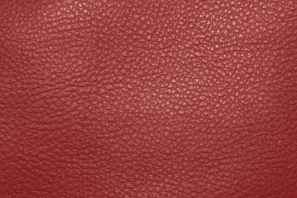 Textuur Van Rood Echt Leder — Stockfoto