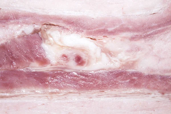 Textuur Van Het Spek Het Patroon Van Varkensvlees Belly Laag — Stockfoto