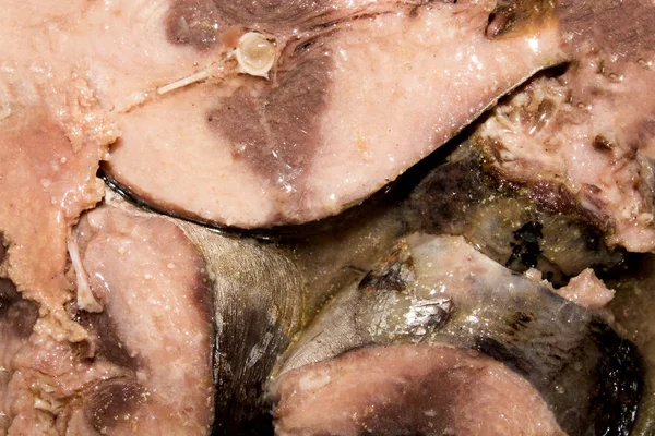 Konserverad Tonfisk Bakgrund Tonfisk Fisk Bakgrund — Stockfoto