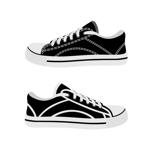 Sneakers Nel Vettore Sfondo Bianco Logo Sneakers Sport Sneakers Vettoriale — Vettoriale Stock