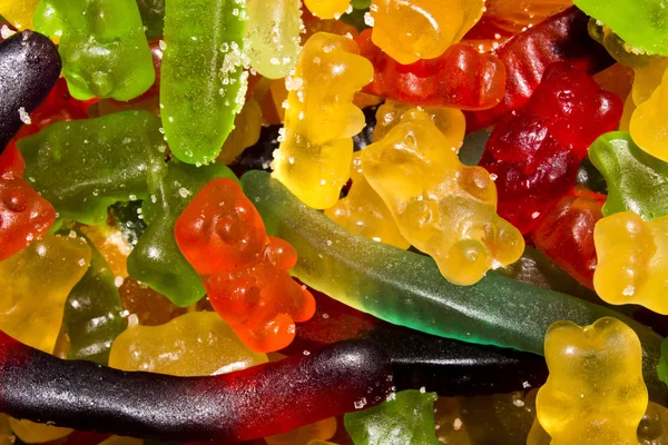 Marmelat arka plan. Germe marmelat şeker. Şekerleme renkli marmelat.