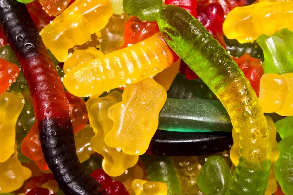 Marmelat arka plan. Germe marmelat şeker. Şekerleme renkli marmelat.