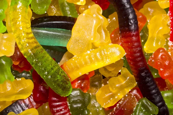 Marmelat arka plan. Germe marmelat şeker. Şekerleme renkli marmelat.