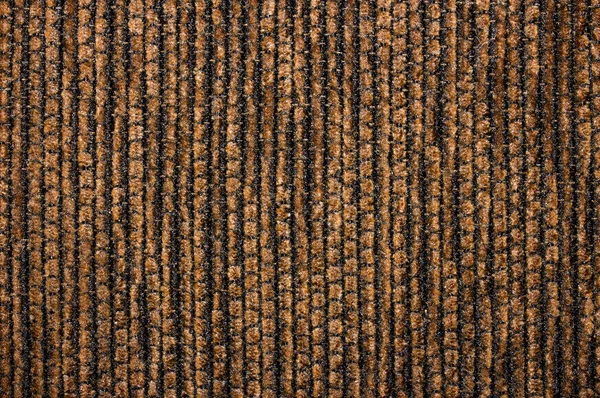 Texture Velours Côtelé Tissu Texturé Brun Foncé — Photo