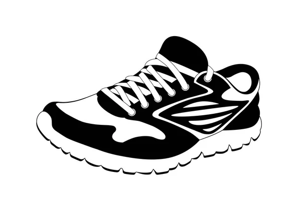 Logo Zapatillas Deporte Vector — Vector de stock