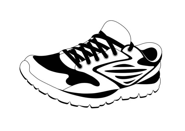 Sneakers Logo Nel Vettore — Vettoriale Stock