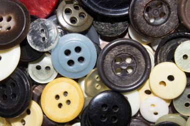 Farklı bir vintage düğmeleri arka plan 's.