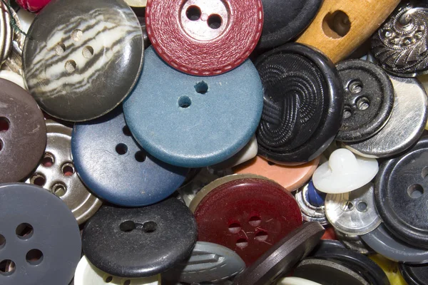 Sfondo Diversi Bottoni Vintage — Foto Stock