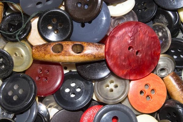 Sfondo Diversi Bottoni Vintage — Foto Stock