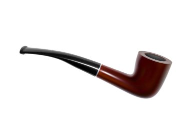 Vektör boru yasaktır. Sigara boru. Vektör çizim. Eski moda yasaktır boru.