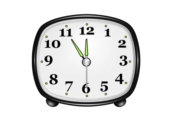 Πίνακας Ρολόι Στο Διάνυσμα Άσπρο Φόντο Επιτραπέζιο Ρολόι Ξυπνητήρι Διανύσματος — Διανυσματικό Αρχείο