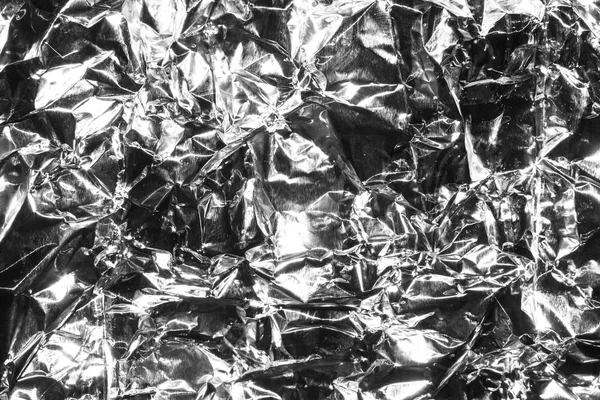 Texture of crumpled foil.Crumpled foil background.