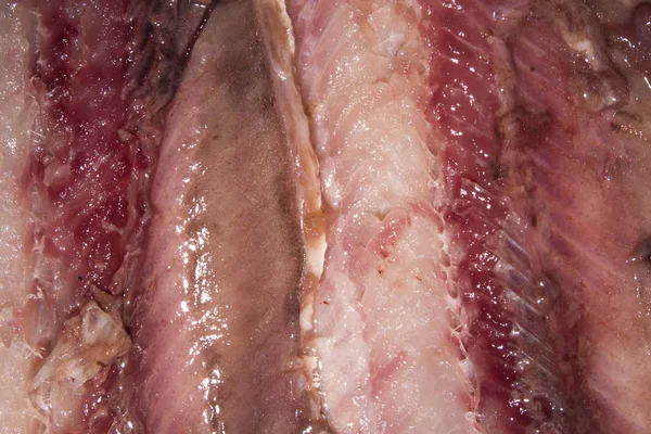Antecedentes Los Filetes Arenque Textura Carne Arenque Arenque Contexto —  Fotos de Stock