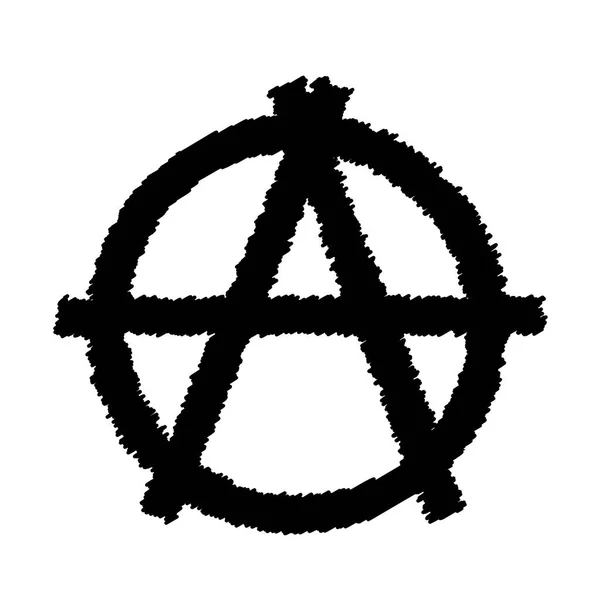 Projevem Anarchie Vektoru Symbolika Anarchismu Vektoru — Stockový vektor