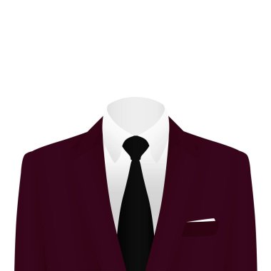 Düğün vektör takım elbiseli. Vektör bir bağ ile bir takım elbise.