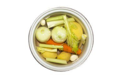 Çorba veya salata sebze taze yıkanmış.