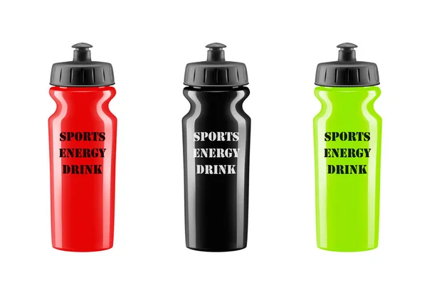 Sport Energy Drink Vektor Plastik Shaker Vektor — Stockvektor