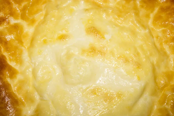 Omelet Van Kippeneieren Thuis Gekookt Omelet Gaar Oven — Stockfoto