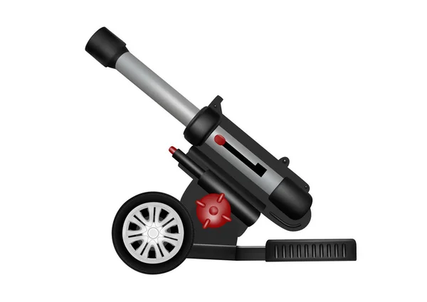 Artillery Gun Vector Illustration Toy Plastic Artillery Gun Vector — Stock Vector