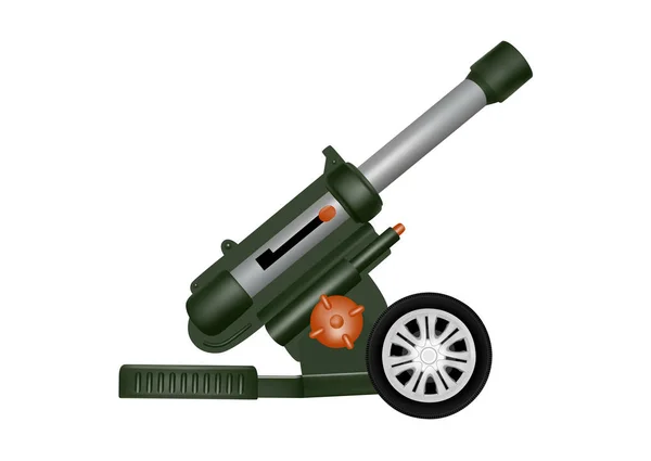 玩具塑料火炮在矢量 火炮枪向量例证 — 图库矢量图片