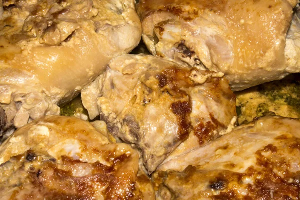 Τηγανητό Κοτόπουλο Χρυσή Κρούστα Τηγανητό Κοτόπουλο Φόντο — Φωτογραφία Αρχείου