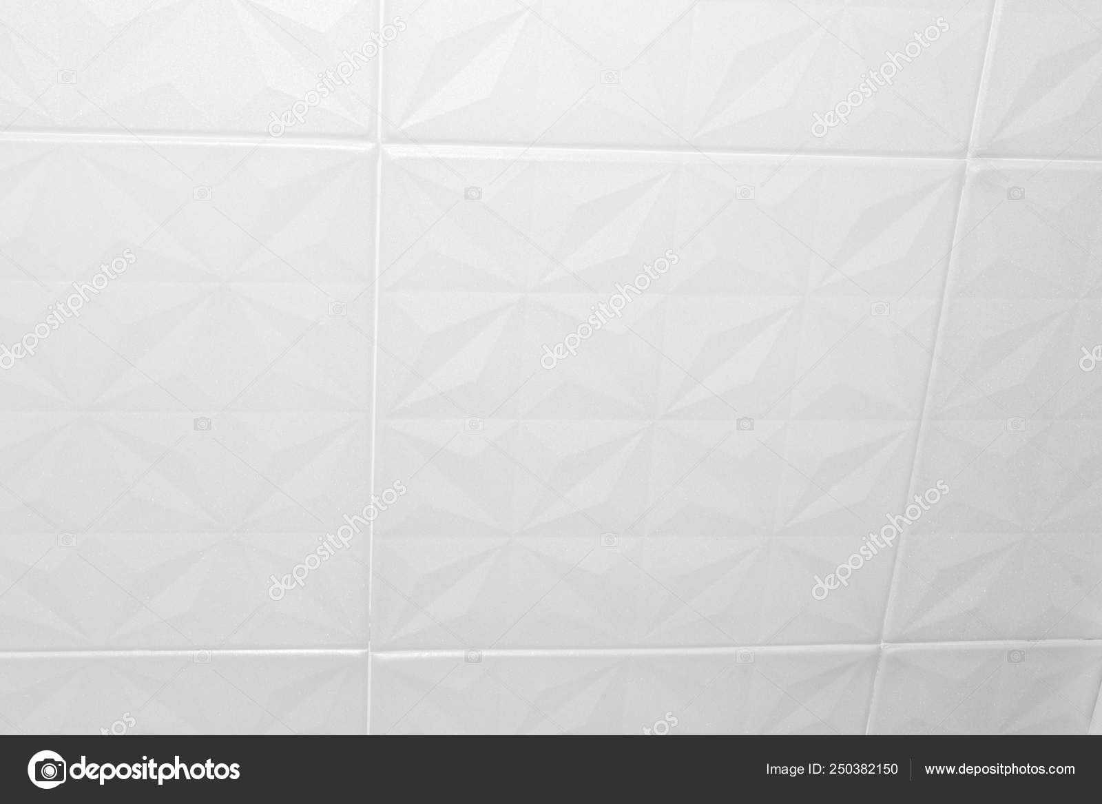 White Ceiling Tiles Made Expanded Polystyrene Stock Photo