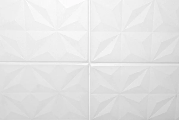 Wit Plafondtegels Gemaakt Van Geëxpandeerd Polystyreen — Stockfoto