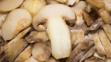 Arka plan buz mantar.