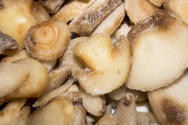 Arka plan buz mantar.