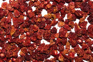 Kurutulmuş çilek. Kurutulmuş çilek arka planı.