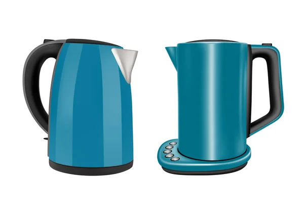 Wasserkocher Set Aus Zwei Geräten Für Den Hausgebrauch Der Küche — Stockvektor