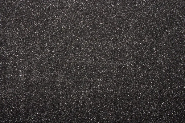 Fekete Csiszolópapír Textúra Sötétszürke Durva Háttér — Stock Fotó