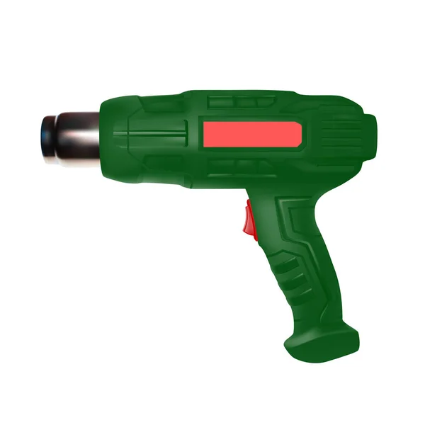 Hairdryer Construction Vector Illustration Thermal Gun Vector — Stock Vector
