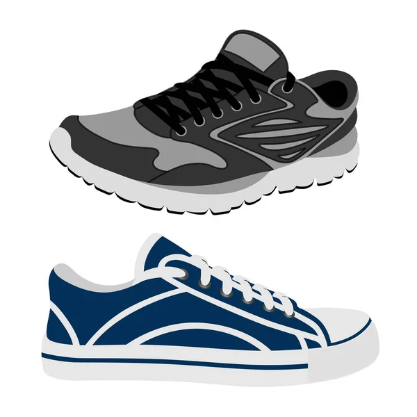 Cipők Vektor Fehér Háttér Cipők Vektor Illusztráció — Stock Vector