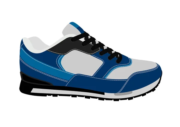 Sport Sneakers Vector Witte Achtergrond — Stockvector