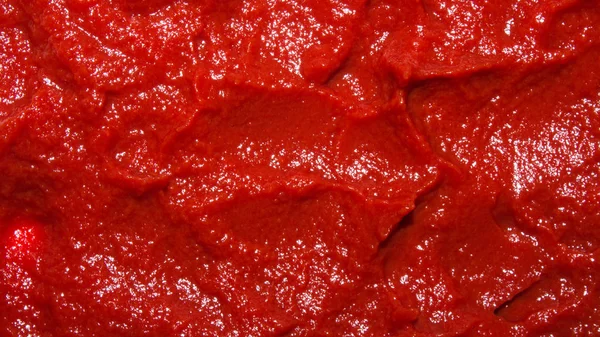 Textuur Van Tomatenpaste Ketchup Achtergrond Tomatensaus — Stockfoto