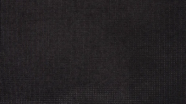 Black Fabric Texture Small Square Cell Background Fabric Square Grid — Stock Photo, Image