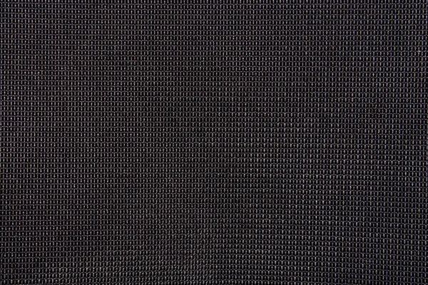 Black Fabric Texture Small Square Cell Background Fabric Square Grid — Stock Photo, Image