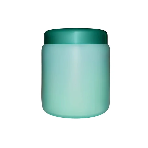 Vaso Plastica Vettore Fondo Bianco — Vettoriale Stock