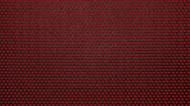 Kırmızı bir daire içinde siyah metal ızgara. Bir daire içinde siyah ızgara dokusu.