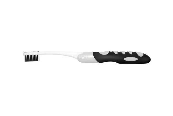 白の背景にベクトルの歯ブラシ サイドビューの歯ブラシのベクトル イラスト — ストックベクタ
