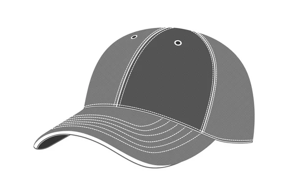 Casquette Vecteur Sur Fond Blanc Casquette Baseball Vecteur — Image vectorielle