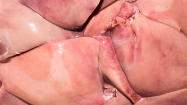 Hindi ciğeri. Hindi lerin karaciğerarka planı.