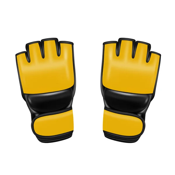 Gloves Mma Vector Combat Protective Gloves Vector Illustration — Stock Vector